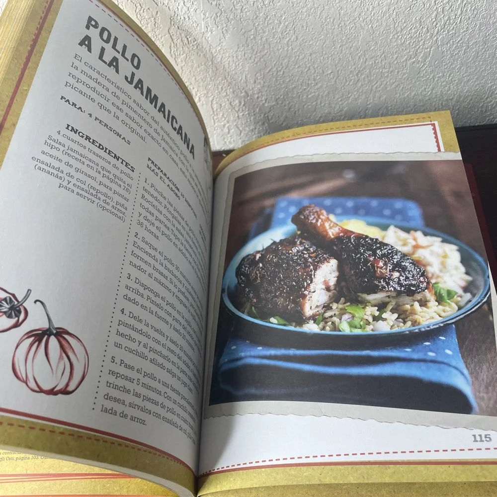 Salsas‎ picantes para valientes Spanish hot spicy recipe hardcover book Hispanic